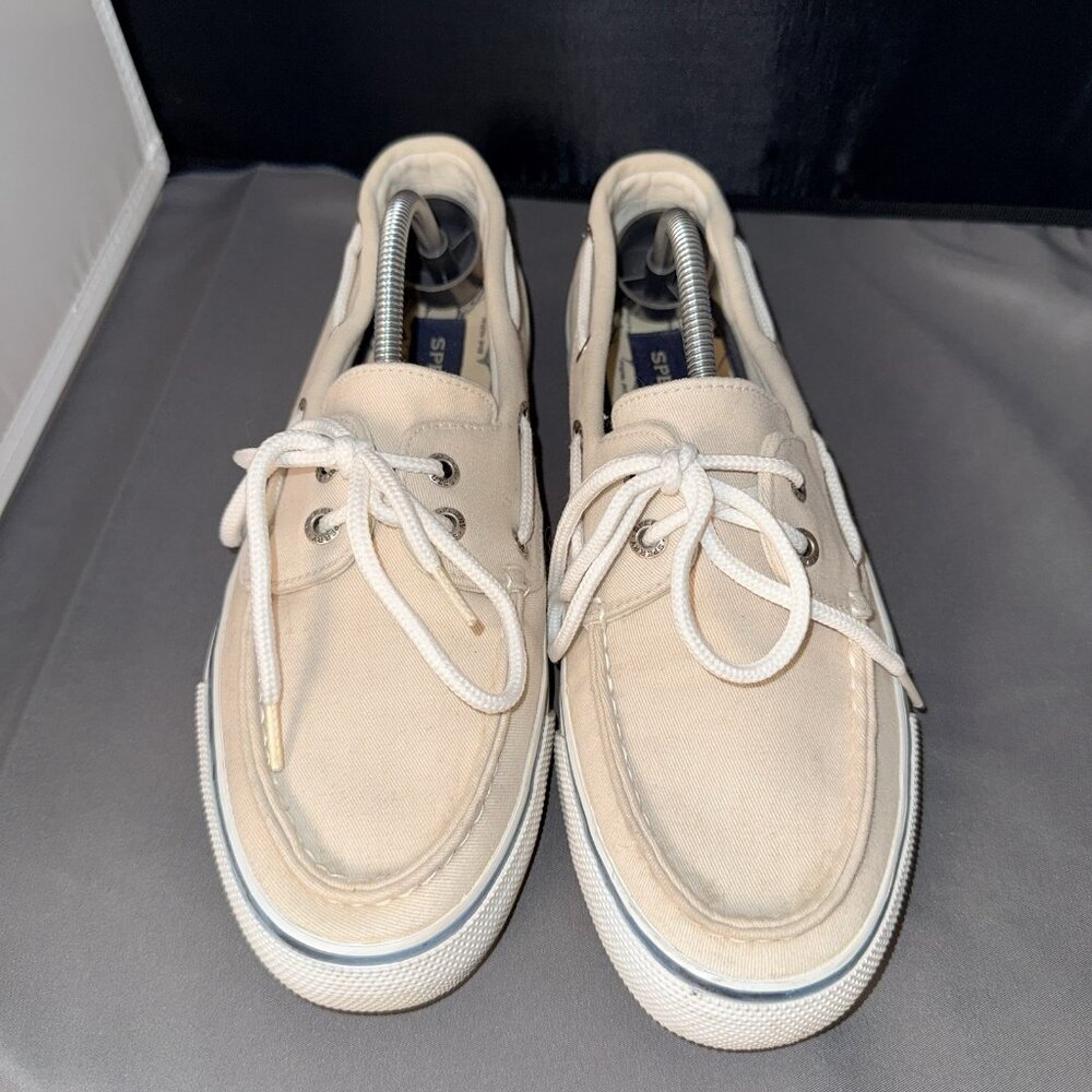 Men's Sperry Top-Sider Bahama II Boat Shoe Stone Color Size 8 - Picture 2 of 6